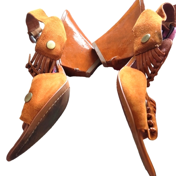 Leather sandals n. 704 b. Size 391/2 - Picture 5 of 10